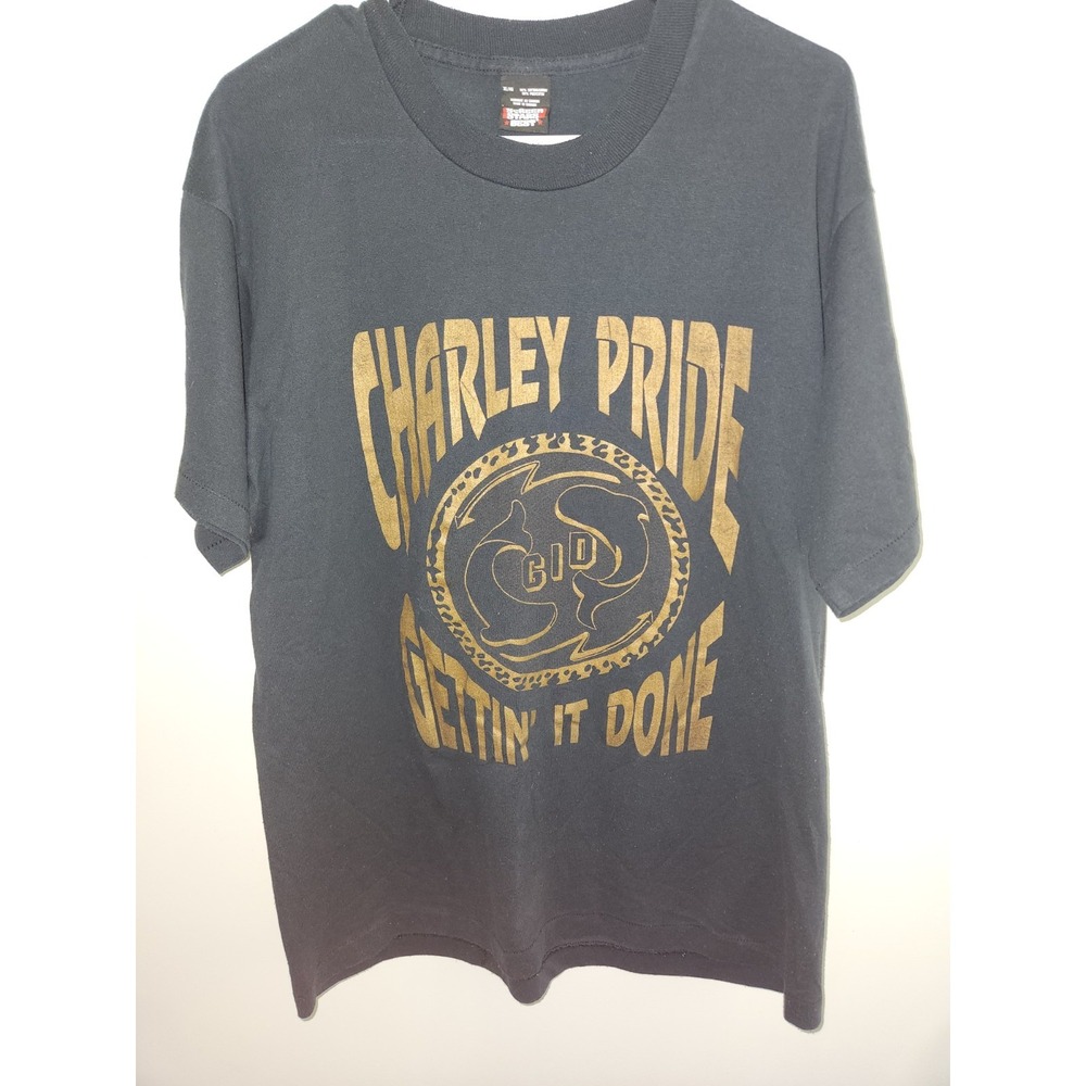 Vintage 1990s Charley Pride Singlestitch Band Tee T-Shirt Music Oversize Boxy XL